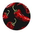 thumbnail image 4 of Orinice Red Peppers Round Table Cover Stain Resistant Washable Indoor Outdoor Tablecloth Kitchen Dining Wedding Parties 100% Polyester Fiber 42-46, 4 of 8