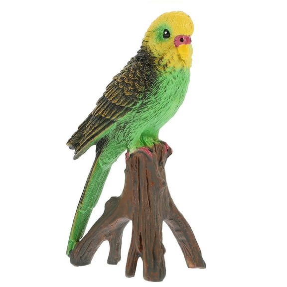FUEENIRVA 1Pcs Simulation Parrots Ornament Parrot Figurine Standing Bird Shape Realistic Design For Children
