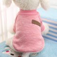 thumbnail image 1 of Suéter para perro, suéteres cálidos para perros, ropa para gatos, abrigo polar para mascotas para cachorros, perros pequeños, medianos y grandes (M, rosa), 1 of 5