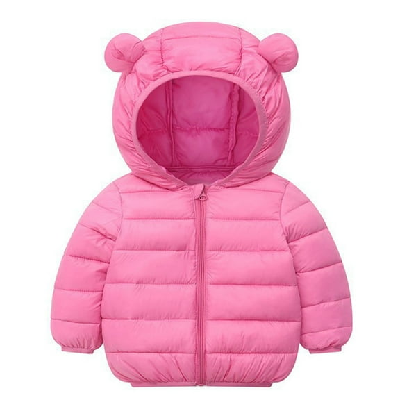 Girls Coat & Jacket Winter Baby Kids Long Sleeve Warm Zipper Hooded Coat with Pocket for Boys and Girls