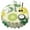 Green Yellow Dandelion, variant on Green Yellow Dandelion Pattern Round Tablecloth 60"x60",Wrinkle Wipeable Table Cloth for Kitchen Dining Room Picnic Patio Party