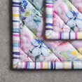 thumbnail image 4 of Sweet Rose Lavender 100% Cotton Set of 2 Pot Holders with Loop Heat Resistant for BBQ | Cooking | Baking | Grilling | Microwave | Barbecue | Spring/Summer (8 Inch by 8 Inch)., 4 of 8