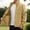 Khaki, variant on Men's Polar Lined Jacket Warm Full Zip Up Thick Jacket Soft Outwear Winter Coat with Zipper Pocket,For men in autumn and winter, there are warm, thickened jackets, warm jackets