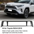 thumbnail image 3 of Carbon Fiber Style Seats Heating Switch Control Decor Strip Cover Trim Fit for RAV4 2019, 3 of 4