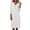 White, variant on Lopecy-Sta Dresses for Women V-Neck Midi Shift Dress for Fall Loose Waist Casual Daily Wear