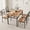 Retro, variant on 5-Piece Industrial Modern Dining Set Dining Table Set for 4, Space-Saving Table & 4 Chairs for Small Spaces