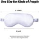 thumbnail image 1 of Mulberry Silk Sleeping Eye Mask Elastic Headband Soft Eye Mask (light Purple And Light Green), 1 of 4