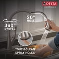 thumbnail image 5 of Delta Ashton Single Handle Pull-Down Kitchen Faucet with Soap Dispenser and ShieldSpray Technology - Stainless, 5 of 5