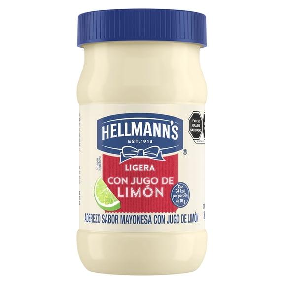 Aderezo Hellmann's ligera con jugo de limón sabor mayonesa 360 g
