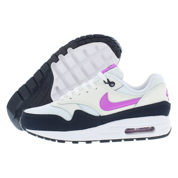 Nike Air Max 1 BG GS Girls Shoes Size 6.5, Color: White/Fuschia Dream