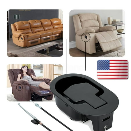 Sofa Without Handles ESYNIC Metal Recliner Release Metal Recliner Release Handle Couch Chair Release Lever Replacement Furniture Sofa Lever Trigger Cable 90mm ()