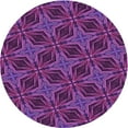 thumbnail image 1 of Ahgly Company Machine Washable Indoor Round Transitional Purple Area Rugs, 6' Round, 1 of 7