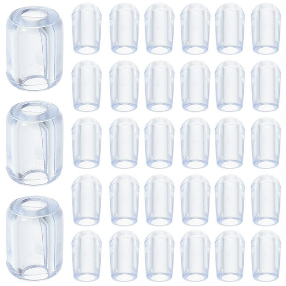 80pcs Sink Grid Protectors Kitchen Sink Wire Protective Rack Feet PVC Sink Replacement Feet
