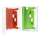 thumbnail image 2 of juegos de enhebrador de aguja doble de plástico para insertar puntadas, máquina de coser manual, herramienta de bricolaje con agujas (naranja, verde), 2 of 5