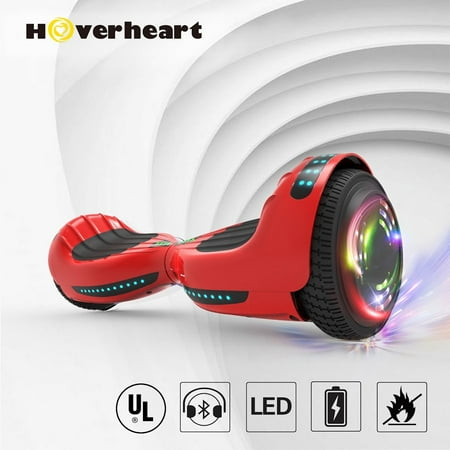 Bluetooth 6.5 Inch Hoverboard Self-Balancing Scooter LED Light UL2272 Certified Red