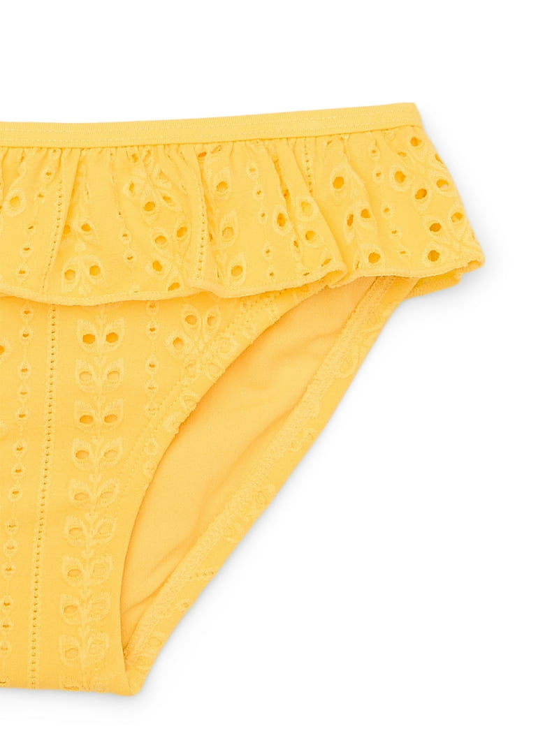 Wonder Nation Toddler Girl Eyelet Ruffle Bikini Swimsuit