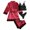 A-RD2, variant on Wxolcjlv Womens Nightgown 4 Piece Lace Satin Strap With Robe Pajama Dress Ladies Comfy Loungewear Sleep Dress,L