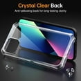 thumbnail image 4 of JETech Case for iPhone 14 6.1-Inch with 2-Pack Tempered Glass Screen Protector, 360 Full Body Shockproof Bumper Phone Cover Protective Clear Back (Clear), 4 of 7