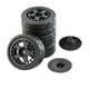 thumbnail image 1 of Neumáticos de ruedas RC Reemplazo De Neumáticos De Llanta De Rueda De Coche RC Para Piezas De Coche HPI 1:10 Estilo B 4 Negro Estilo B 4 Negro Magideal Neumáticos de ruedas RC, 1 of 3