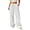 A756 Mint Green, variant on Glisme Women's Pants Solid Color Elastic Waist With Pockets And Drawstring Summer Casual Women Wide Leg Trousers Size L Beige