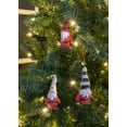 thumbnail image 3 of Gnome Dwarf Christmas Ornament Set - Long Hat Chubby Gnomes Holiday Decorations - 3 Piece Set, 3 of 6
