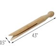 thumbnail image 4 of Herramienta de clip de madera redonda de 100 piezas para sellar rejillas de papel para alimentos, clip para tendedero, clip para ropa multiusos, 4 of 4