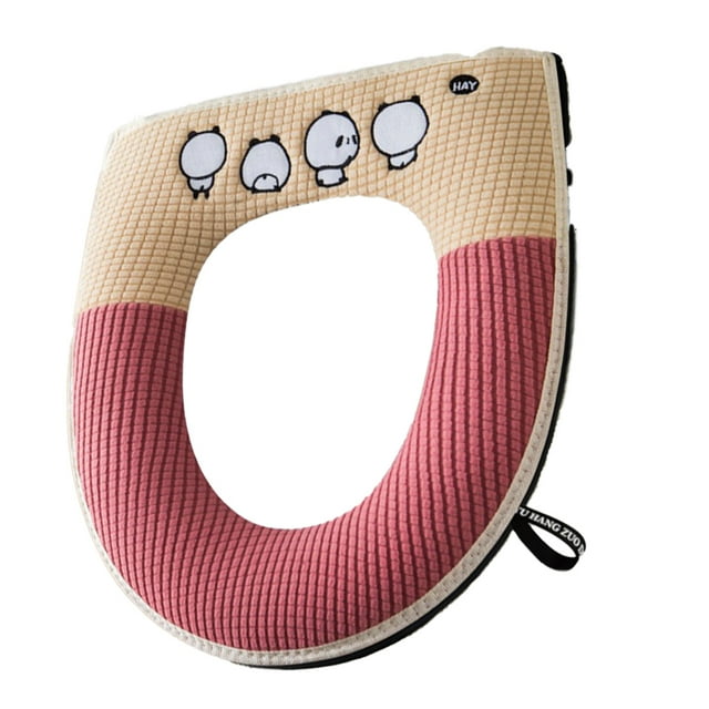 Asiento de inodoro con asa de elevación de tapa Asiento de inodoro con cremallera lavable y estirable