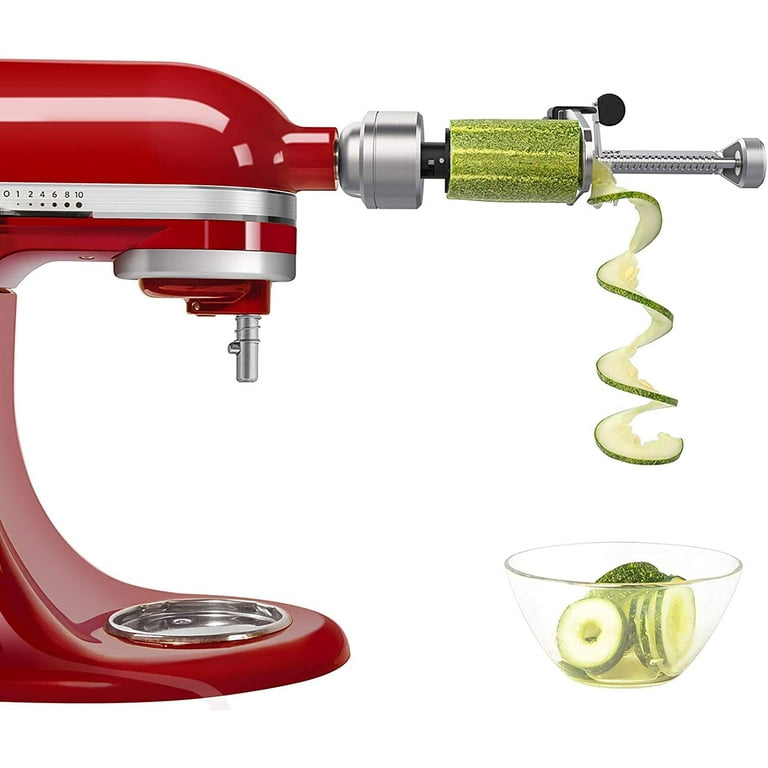  Bestand Spiralizer Attachment Compatible with KitchenAid Stand  Mixer, Comes with Peel, Core and Slice, Vegetable Slicer (Not KitchenAid  Brand Spiralizer): Home & Kitchen
