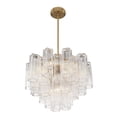thumbnail image 5 of Crystorama Addis 6 Light Aged Brass Chandelier - 19.75"W x 14"H x 19.75"D, 5 of 12