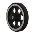 thumbnail image 4 of 2pcs 200X6mm Industrial Aluminum Rubber Measuring Rotary Encoder Meter Wheel,2 x Encoder Wheel 2 x Wrench,black & silver gray, 4 of 6