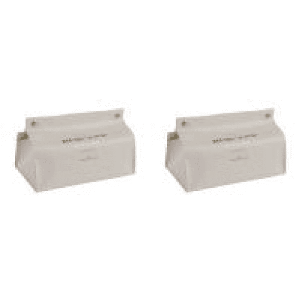 Caja de pañuelos Servilleta de escritorio de cuero plegable Contenedor de papel (A) Blanco