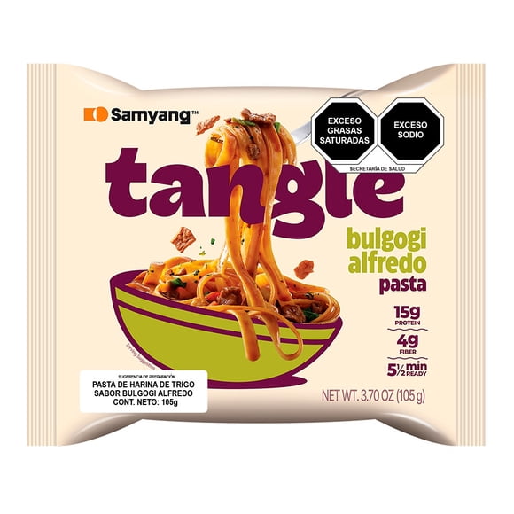 Pasta Tangle sabor bulgogi Alfredo 105 g