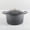 Classic Gray Ombre-SS Knob, variant on Martha Stewart Gatwick 7 QT Enameled Cast Iron Dutch Oven - Linen W/ Silver Knob