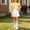 Yellow, variant on Daiosportswear Girls 3 Piece School Uniform Set, Short Sleeve Polo High Waist Pleated Skirt Rainbow Striped Knee Socks for 3-16Y Yellow 15-16 Years