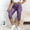 Purple, variant on Fnooota Women's Capri Pants, Casual No Pockets Summer Slim Fit Stretchy Faux Denim Capris Blue Size S-2XL