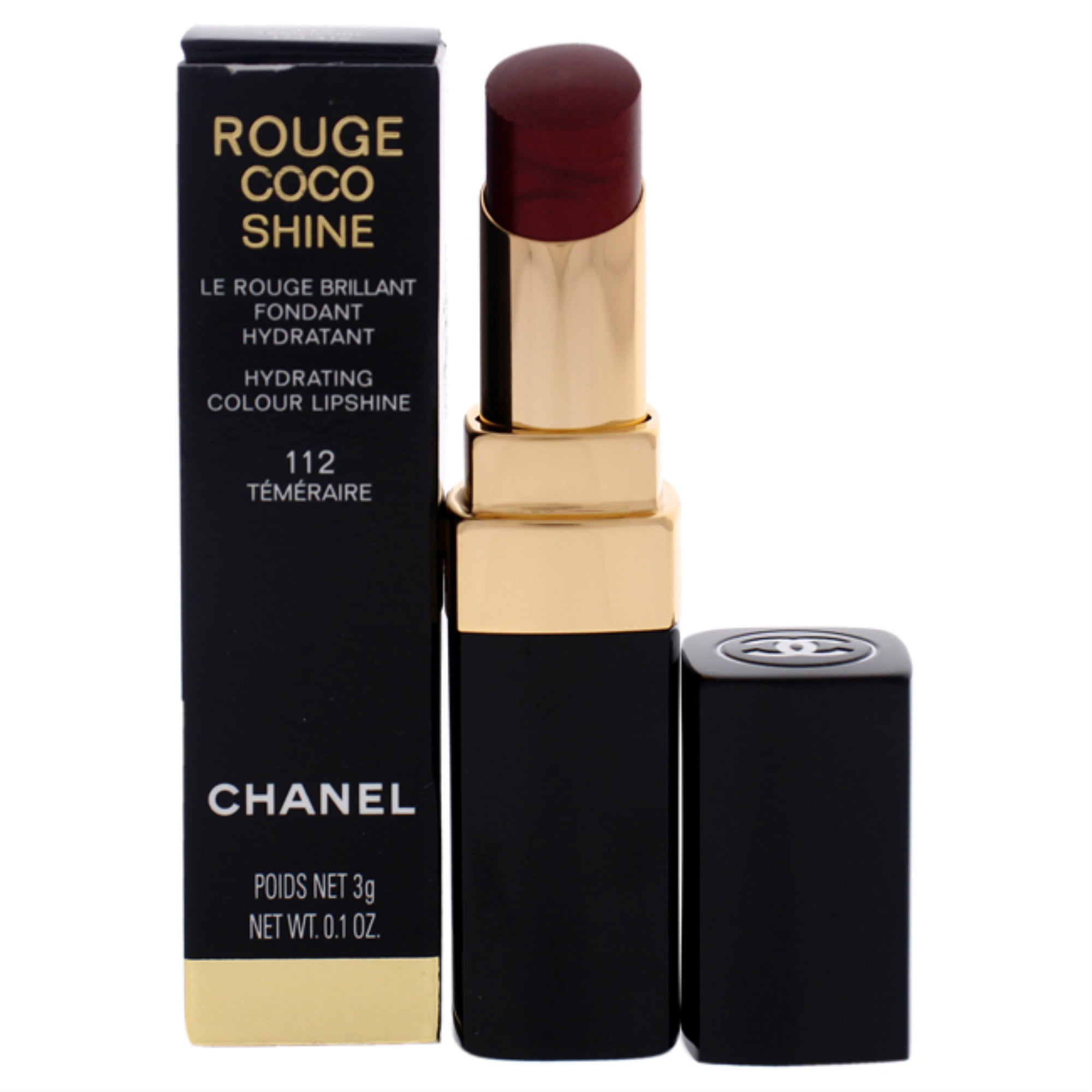 Lige Møntvask katastrofale Rouge Coco Shine Hydrating Colour Lipshine - # 112 Temeraire by Chanel for  Women - 0.1 oz Lipstick - Walmart.com