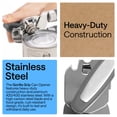 thumbnail image 4 of GORILLA GRIP Stainless Steel Manual Can Opener, Soft Touch Handle, Built-In Bottle Opener, Gray, 4 of 10