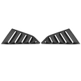 thumbnail image 3 of Ikon Motorsports Compatible with 14-19 Chevy Corvette C7 Classic Side & Rear Window Louvers - Matte Black, 3 of 9