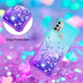 thumbnail image 4 of Funda para Motorola MOTO G30/G10 Transparente con Brillos Carcasa Protectora Antigolpes con Glitter Brillante, 4 of 5