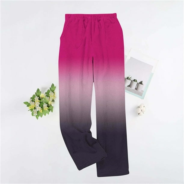 Puyaiuu Women's Pajama Pants With Pockets Flannel Pajama All kinds of Print Comfy Lounge Pant Fuzzy Sleep Bottoms with Pockets Gift