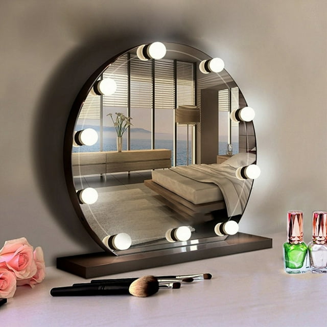 Light Bulb Vanity Mirror Bulb 10Pcs/Set USB 3 Color LED Light Bulb For Makeup Beauty Tabletop Vanity Mirror