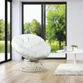 thumbnail image 2 of OSP Home Furnishings Papasan Gray Wicker Chair with Gray Cushion, 2 of 6