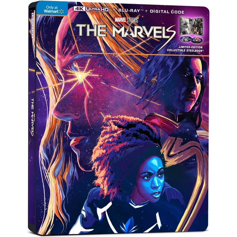 The Marvels Walmart Exclusive Steelbook (4K Ultra HD + Blu-Ray +