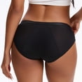 thumbnail image 4 of 1 Piece Leak-Proof Period Panties for Women, Mid-Waist Cotton Menstrual Underwear with Absorbent Layer for Everyday Comfort & Security Black XXXL, 4 of 6