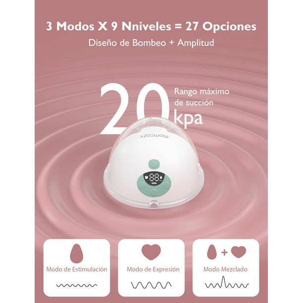 Momcozy Muse5 Hands Free Breast Pump, Wearable Breast Pump with 3