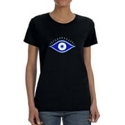 Staring Evil Eye Shaped T-Shirt Women's -Image by Shutterstock Large
