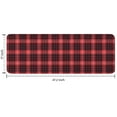 thumbnail image 7 of Red and Black Plaid Pattern Kitchen Rug Mat,Kitchen Runner Rugs Non Skid Washable,Decorative Kitchen Floor Mats for Kitchen,Sink,Laundry,17"x47.2", 7 of 7