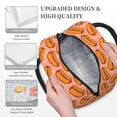 thumbnail image 3 of Daiia Cartoon Hot Dog Pattern Lunch Bag , Insulated Lunch Box, Small Leakproof Cooler Food Lunch Containers Reusable High Capacity Lunch Tote Bags-One Size, 3 of 6