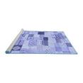 thumbnail image 2 of Ahgly Company Machine Washable Indoor Rectangle Abstract Blue Modern Area Rugs, 2' x 5', 2 of 4