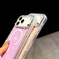 thumbnail image 4 of Magnetic Clear Glitter Case for iPhone 17 Pro Max, Compatible with MagSafe Cute Bling Sparkly Diamond Rhinestone Women Girls Anti-Scratch Shockproof Slim Fit Case for iPhone 17 Pro Max, A, 4 of 9
